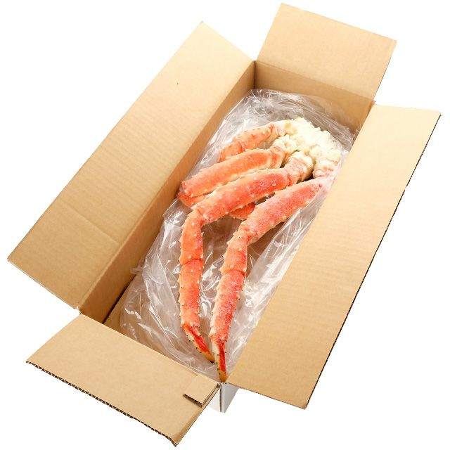 【折れBOX】本タラバガニ切足1kg箱（サイズミックス）＜ボイル冷凍＞