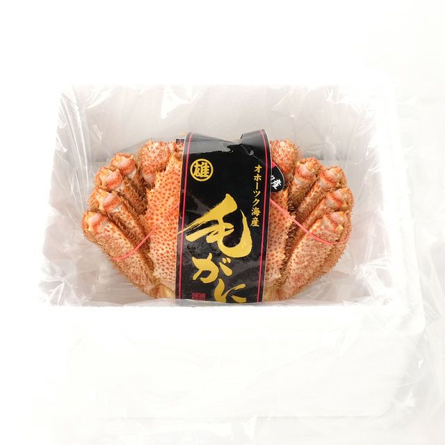 北海道産毛ガニ姿800g前後＜浜茹で・チルド＞