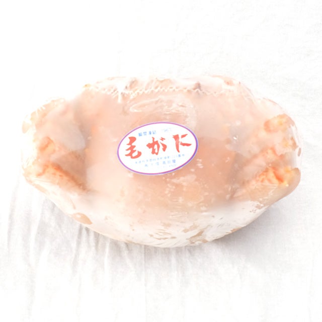 枝幸産毛ガニ姿800g前後＜ボイル冷凍＞
